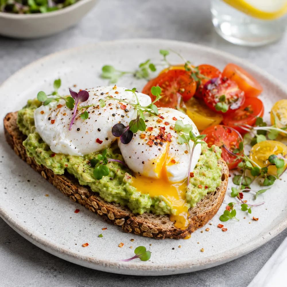 Tartines avocat et œufs pochés